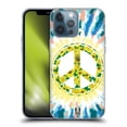 thumbnail image 1 of Head Case Designs Tie Dye Mix Flower Peace Sign Soft Gel Case Compatible with Apple iPhone 13 Pro Max, 1 of 7