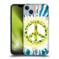 thumbnail image 1 of Head Case Designs Tie Dye Mix Flower Peace Sign Soft Gel Case Compatible with Apple iPhone 14 Plus, 1 of 7