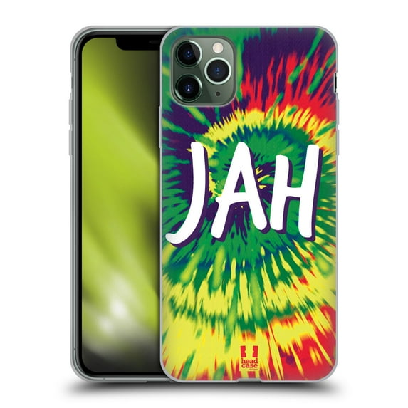 Head Case Designs Tie Dye Mix Jah Soft Gel Case Compatible with Apple iPhone 11 Pro Max