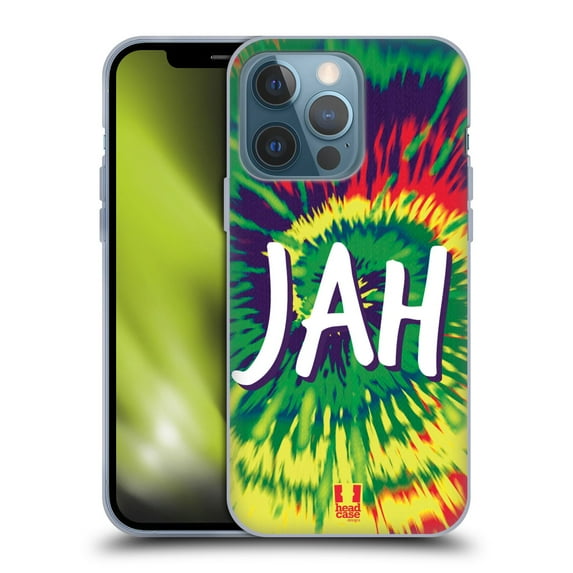Head Case Designs Tie Dye Mix Jah Soft Gel Case Compatible with Apple iPhone 13 Pro