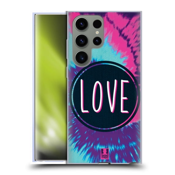 Head Case Designs Tie Dye Mix Love Soft Gel Case Compatible with Samsung Galaxy S23 Ultra 5G