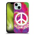 thumbnail image 1 of Head Case Designs Tie Dye Mix Peace Sign Hard Back Case Compatible with Apple iPhone 13 Mini, 1 of 7