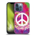 thumbnail image 1 of Head Case Designs Tie Dye Mix Peace Sign Hard Back Case Compatible with Apple iPhone 13 Pro, 1 of 7