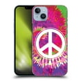 thumbnail image 1 of Head Case Designs Tie Dye Mix Peace Sign Hard Back Case Compatible with Apple iPhone 14 Plus, 1 of 7