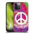 thumbnail image 1 of Head Case Designs Tie Dye Mix Peace Sign Hard Back Case Compatible with Apple iPhone 14 Pro Max, 1 of 7