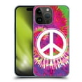 thumbnail image 1 of Head Case Designs Tie Dye Mix Peace Sign Hard Back Case Compatible with Apple iPhone 15 Pro Max, 1 of 7