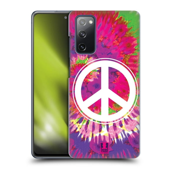 Head Case Designs Tie Dye Mix Peace Sign Hard Back Case Compatible with Samsung Galaxy S20 FE / 5G