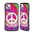 thumbnail image 1 of Head Case Designs Tie Dye Mix Peace Sign Hybrid Case Compatible with Apple iPhone 14 Plus, 1 of 7