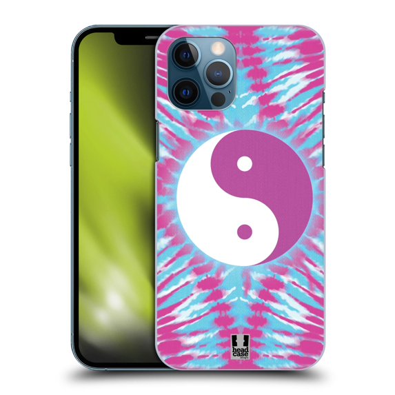 Head Case Designs Tie Dye Mix Yin Yang Hard Back Case Compatible with Apple iPhone 12 Pro Max