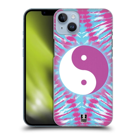 Head Case Designs Tie Dye Mix Yin Yang Hard Back Case Compatible with Apple iPhone 14 Plus