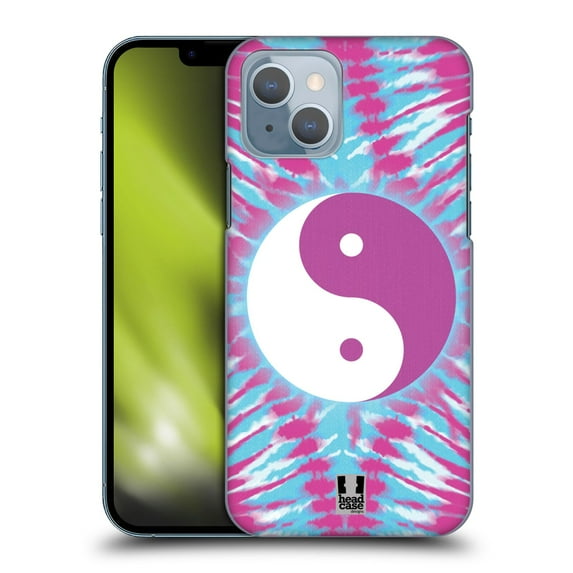 Head Case Designs Tie Dye Mix Yin Yang Hard Back Case Compatible with Apple iPhone 14