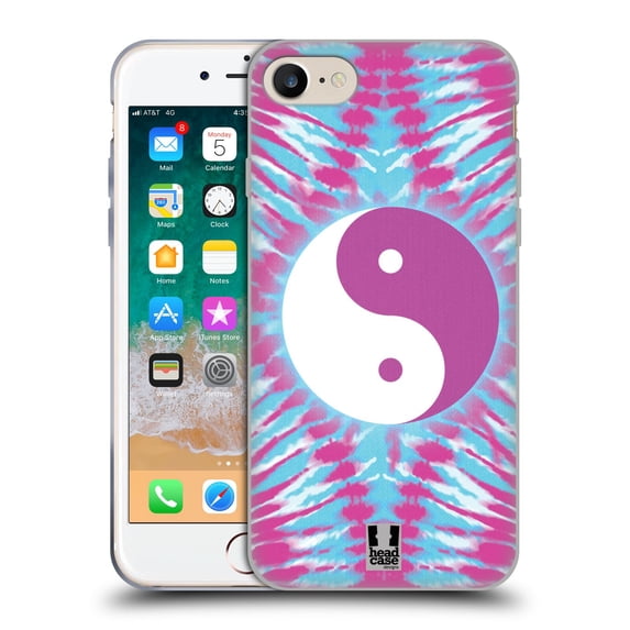 Head Case Designs Tie Dye Mix Yin Yang Soft Gel Case Compatible with Apple iPhone 7 / 8 / SE 2020 & 2022