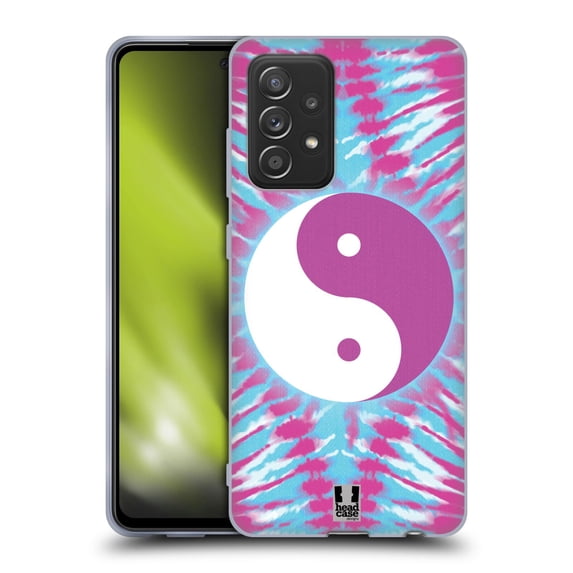 Head Case Designs Tie Dye Mix Yin Yang Soft Gel Case Compatible with Samsung Galaxy A52 / A52s / 5G (2021)