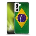 thumbnail image 1 of Head Case Designs Vintage Flags Brazil Brazilian Brasil Flag Hard Back Case Compatible with Samsung Galaxy S21 5G, 1 of 7