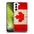 thumbnail image 1 of Head Case Designs Vintage Flags Canada Canadian Maple Leaf Hard Back Case Compatible with Samsung Galaxy S21 5G, 1 of 7