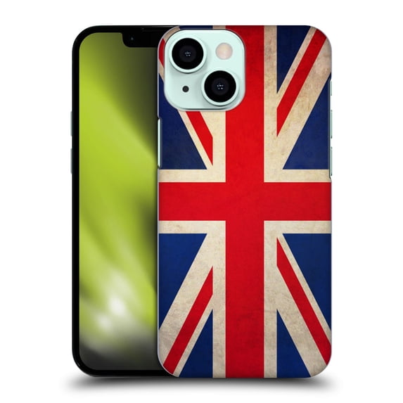 Head Case Designs Vintage Flags Great Britain UK Hard Back Case Compatible with Apple iPhone 13 Mini