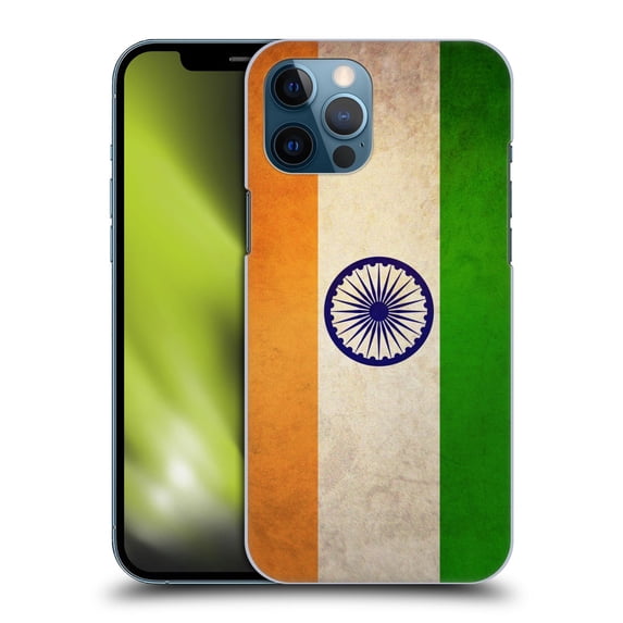 Head Case Designs Vintage Flags India Indian Hard Back Case Compatible with Apple iPhone 12 Pro Max