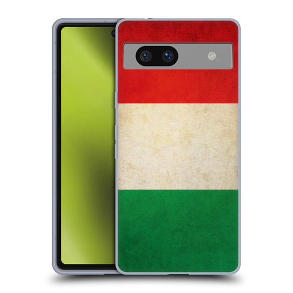 Head Case Designs Vintage Flags Italy Italian Italia Soft Gel Case Compatible with Google Pixel 7a