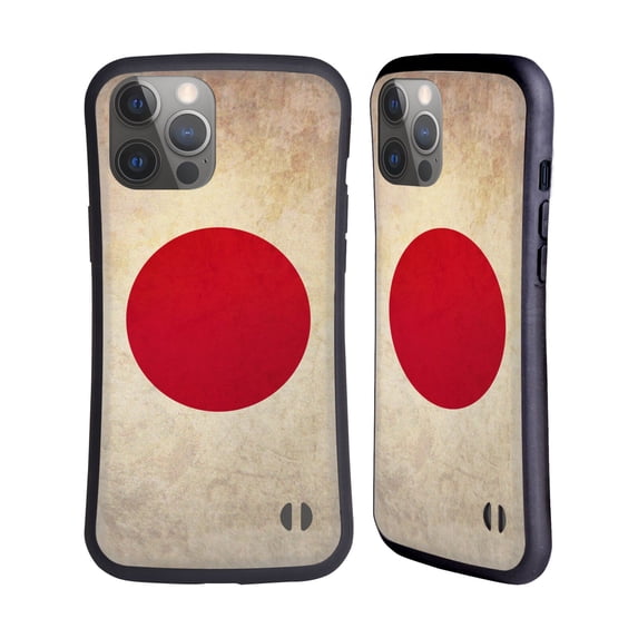 Head Case Designs Vintage Flags Japan Japanese Nisshoki Hybrid Case Compatible with Apple iPhone 14 Pro Max