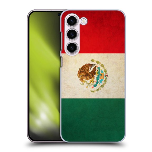 Head Case Designs Vintage Flags Mexico Mexican Hard Back Case Compatible with Samsung Galaxy S23+ 5G