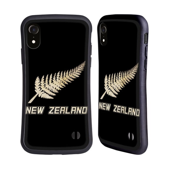 Head Case Designs Vintage Flags New Zealand Portrait Hybrid Case Compatible with Apple iPhone XR