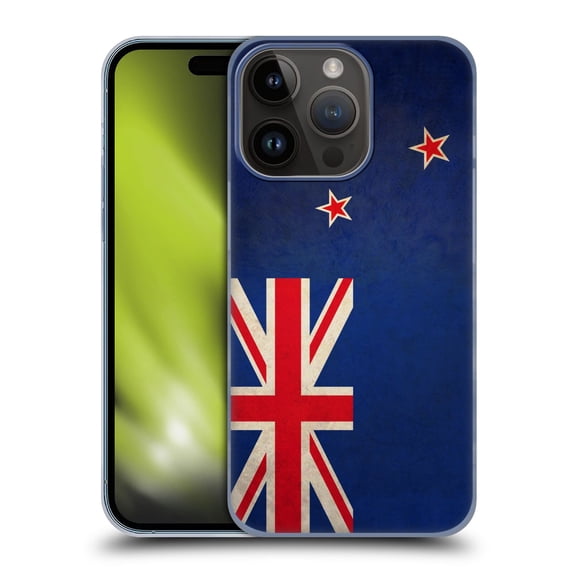 Head Case Designs Vintage Flags New Zealand Te haki o Aotearoa Maori Hard Back Case Compatible with Apple iPhone 15 Pro