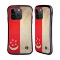 thumbnail image 1 of Head Case Designs Vintage Flags Singapore Singaporean Hybrid Case Compatible with Apple iPhone 15 Pro, 1 of 7