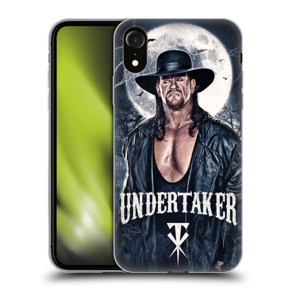 Head Case Designs WWE The Undertaker Portrait Soft Gel Case for Apple iPhone XR