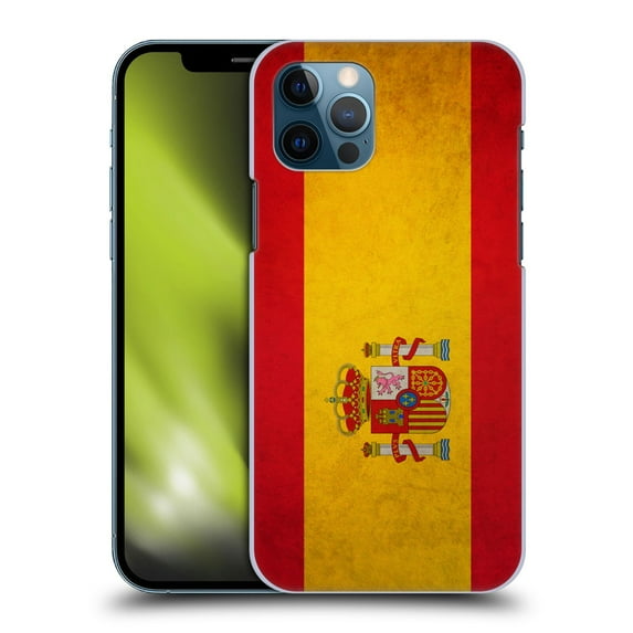 Head Case Designs Vintage Flags Spain Spanish España Hard Back Case Compatible with Apple iPhone 12 / iPhone 12 Pro
