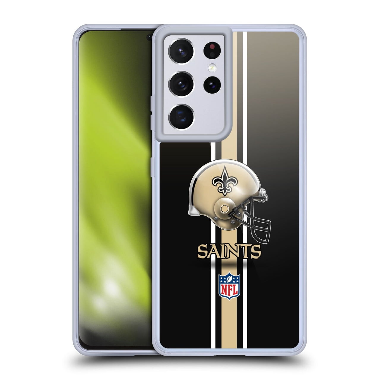 Head Case Designs NFL New Orleans Saints Logo Helmet Soft Gel Case for Samsung Galaxy S21 Ultra 5G