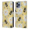 thumbnail image 1 of Head Case Designs Watercolour Insects Bees Leather Book Wallet Case Cover Compatible with Apple iPhone 14, 1 of 6