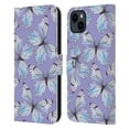 thumbnail image 1 of Head Case Designs Watercolour Insects Butterflies Leather Book Wallet Case Cover Compatible with Apple iPhone 15 Plus, 1 of 6