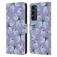thumbnail image 1 of Head Case Designs Watercolour Insects Butterflies Leather Book Wallet Case Cover Compatible with Samsung Galaxy S23+ 5G, 1 of 6
