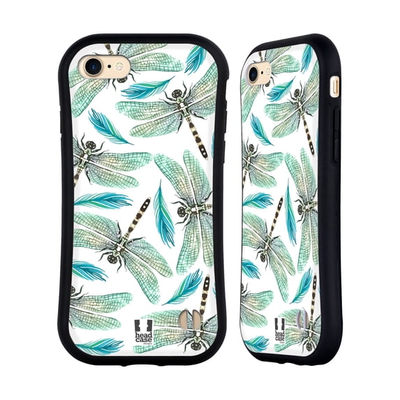 Head Case Designs Watercolour Insects Dragonflies Hybrid Case Compatible with Apple iPhone 7 / 8 / SE 2020 & 2022
