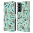 thumbnail image 1 of Head Case Designs Watercolour Insects Dragonflies Leather Book Wallet Case Cover Compatible with Samsung Galaxy S23+ 5G, 1 of 6
