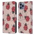 thumbnail image 1 of Head Case Designs Watercolour Insects Ladybugs Leather Book Wallet Case Cover Compatible with Apple iPhone 14, 1 of 6