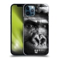 thumbnail image 1 of Head Case Designs Wildlife Black And White Gorilla Hard Back Case Compatible with Apple iPhone 12 / iPhone 12 Pro, 1 of 7