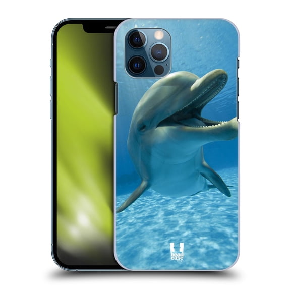 Head Case Designs Wildlife Close-Up Dolphin Hard Back Case Compatible with Apple iPhone 12 / iPhone 12 Pro