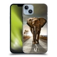 thumbnail image 1 of Head Case Designs Wildlife Elephant Walking On The Road Hard Back Case Compatible with Apple iPhone 14 Plus, 1 of 7