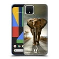 thumbnail image 1 of Head Case Designs Wildlife Elephant Walking On The Road Soft Gel Case Compatible with Google Pixel 4, 1 of 7