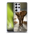 thumbnail image 1 of Head Case Designs Wildlife Elephant Walking On The Road Soft Gel Case Compatible with Samsung Galaxy S21 Ultra 5G, 1 of 7