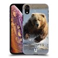 thumbnail image 1 of Head Case Designs Wildlife Grizzly Bear Jumping Hard Back Case Compatible with Apple iPhone XR, 1 of 7