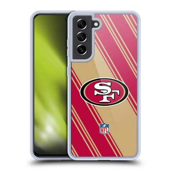 Head Case Designs NFL San Francisco 49ers Artwork Stripes Soft Gel Case for Samsung Galaxy S21 FE 5G