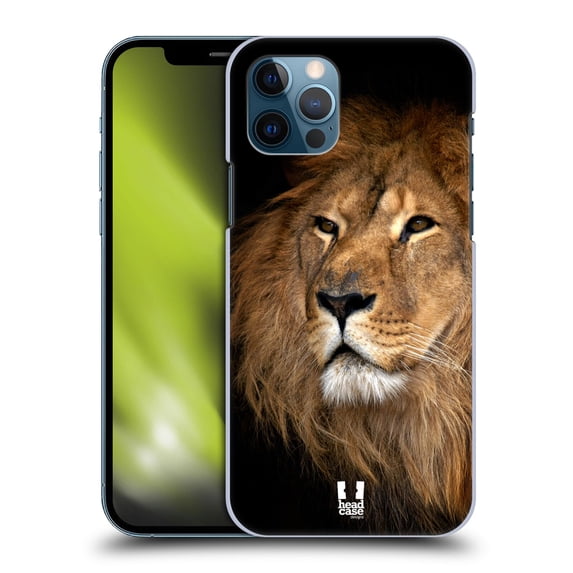 Head Case Designs Wildlife Lion Hard Back Case Compatible with Apple iPhone 12 / iPhone 12 Pro