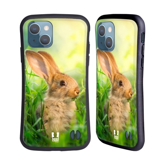 Head Case Designs Wildlife Little Easter Rabbit Hybrid Case Compatible with Apple iPhone 13