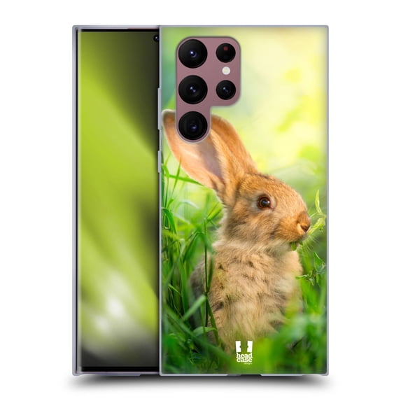 Head Case Designs Wildlife Little Easter Rabbit Soft Gel Case Compatible with Samsung Galaxy S22 Ultra 5G