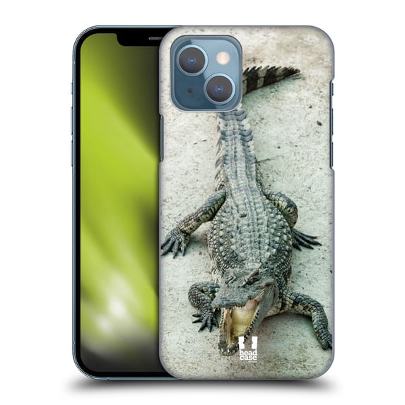 Head Case Designs Wildlife Open-Mouthed Crocodile Hard Back Case Compatible with Apple iPhone 13