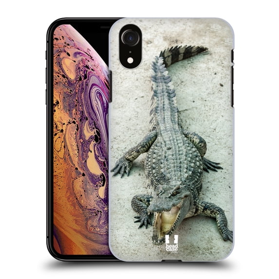 Head Case Designs Wildlife Open-Mouthed Crocodile Hard Back Case Compatible with Apple iPhone XR