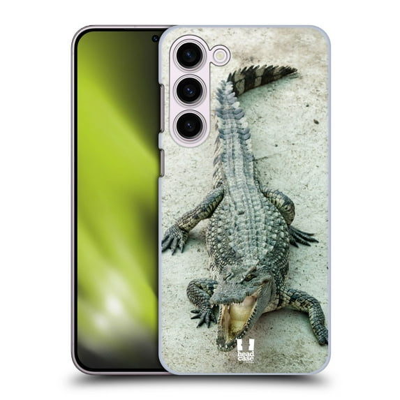 Head Case Designs Wildlife Open-Mouthed Crocodile Hard Back Case Compatible with Samsung Galaxy S23+ 5G