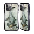 thumbnail image 1 of Head Case Designs Wildlife Open-Mouthed Crocodile Hybrid Case Compatible with Apple iPhone 14 Pro, 1 of 7